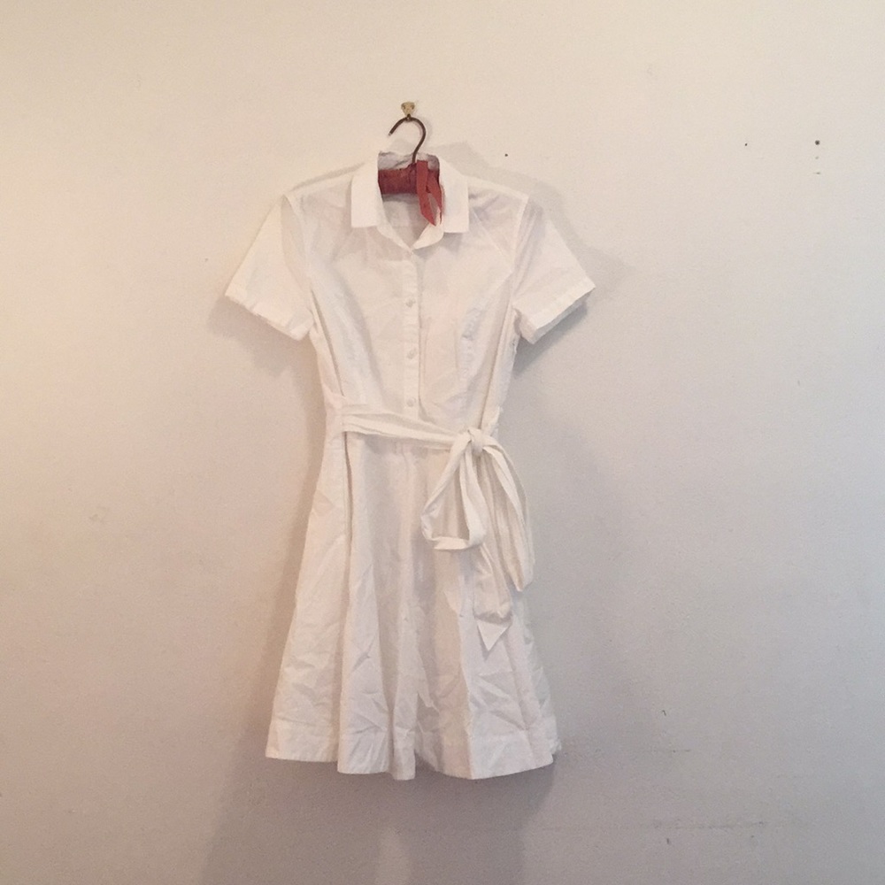 ARMANI EXCHANGE white tea dress size 2